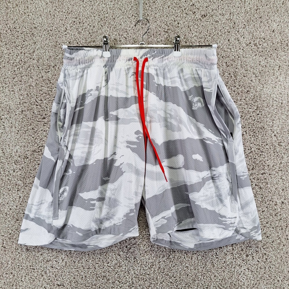 Savage Tacticians Shorts Mens 2XL Grey Tiger Camo Mesh Athletic Gym Training
